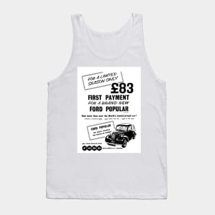 Vintage Ford Popular advert Tank Top